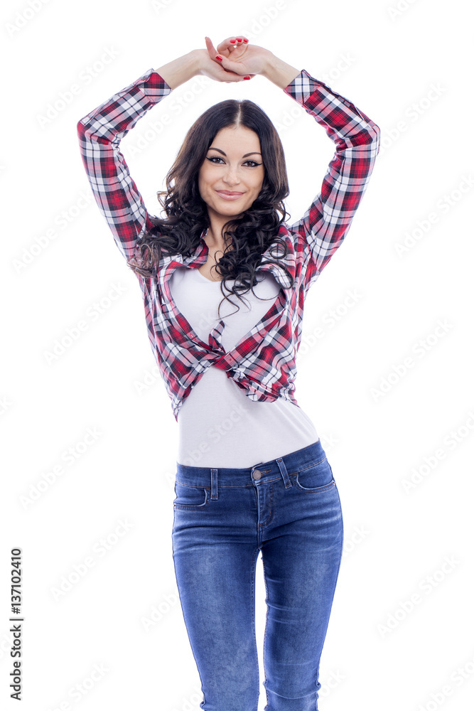 Portrait of beautiful young woman