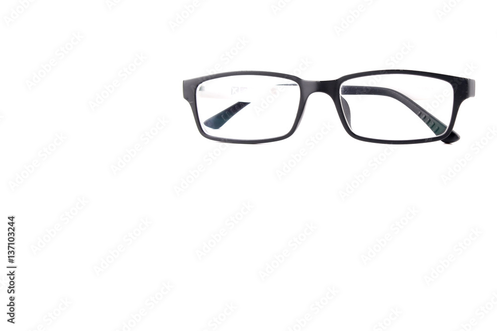Eye glass isolated on white background