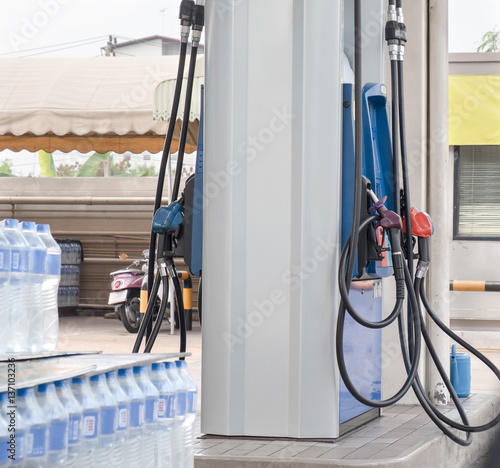 Petrol station / View of petrol pump station.