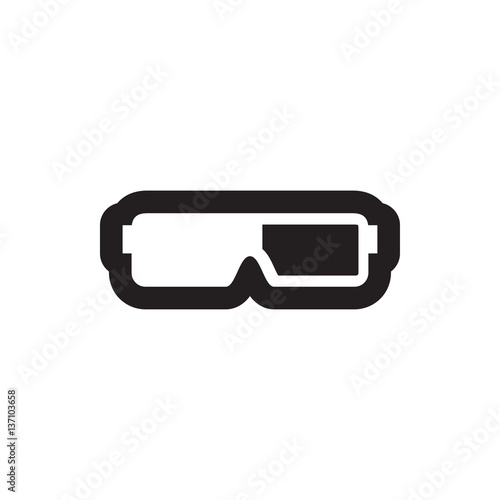 3d glasses icon illustration