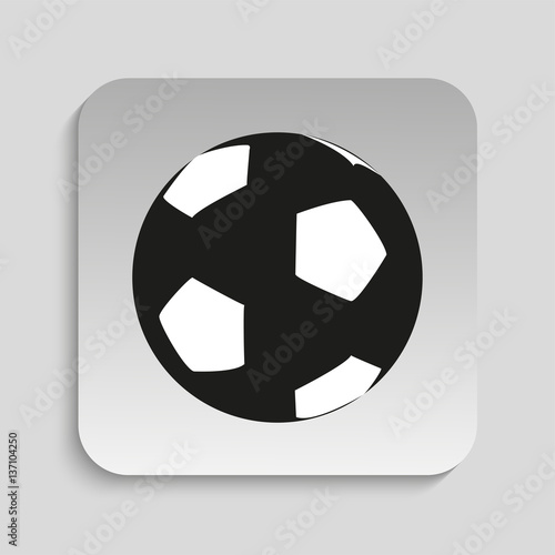 Soccer ball. Vector icon.