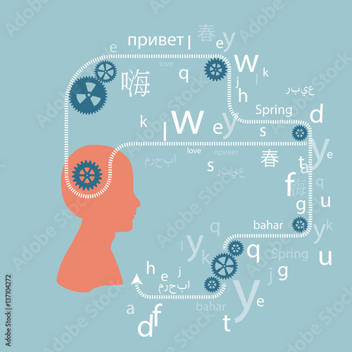 Learning a language, a polyglot. To speak in different languages.