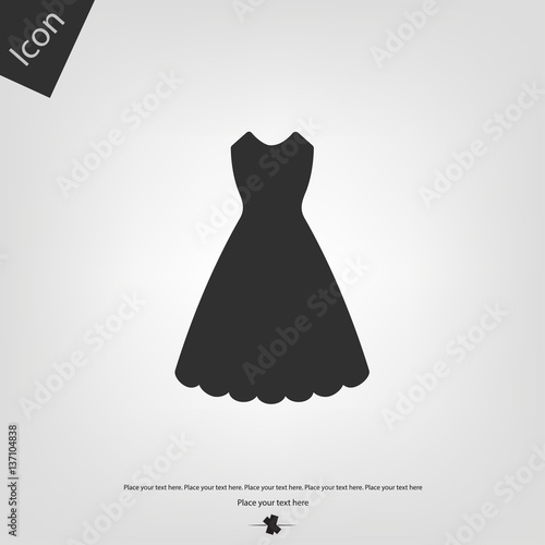 Woman dress icon