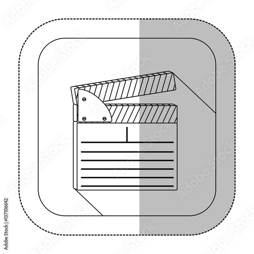 symbol short film icon image, vector illustration design