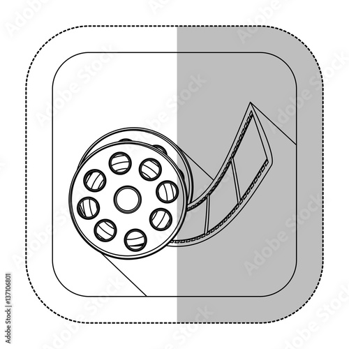 symbol short film icon image, vector illustration design