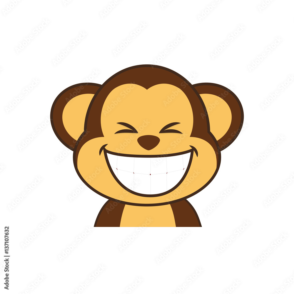 Cute monkey cartoon icon vector illustration graphic design Cute monkey cartoon icon vector illustration graphic design