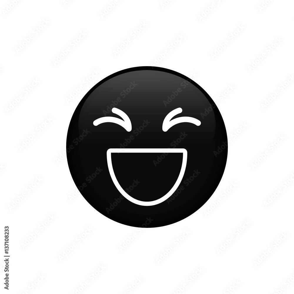 Funny emoticon cartoon icon vector illustration graphic design