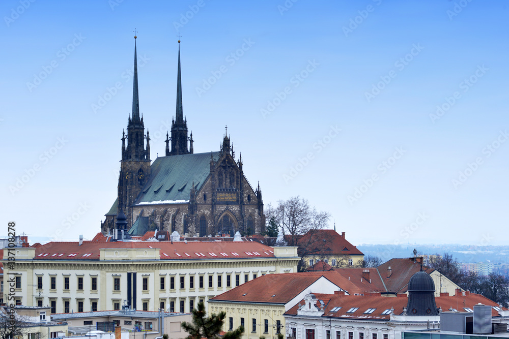 Fototapeta premium Brno, CZ, St. Peter and Paul Cathedral