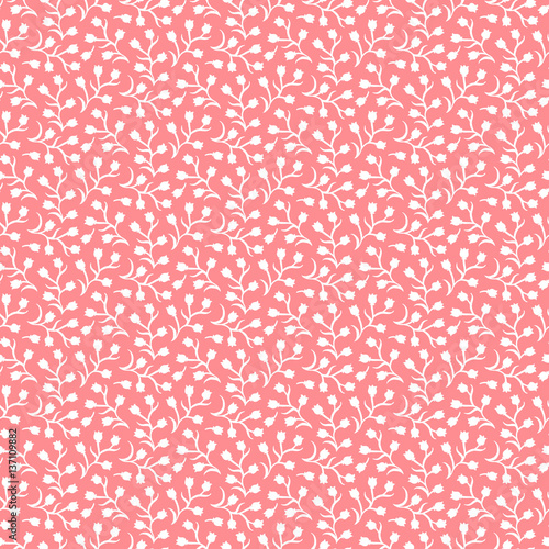 Ditsy floral pattern with small white flowers