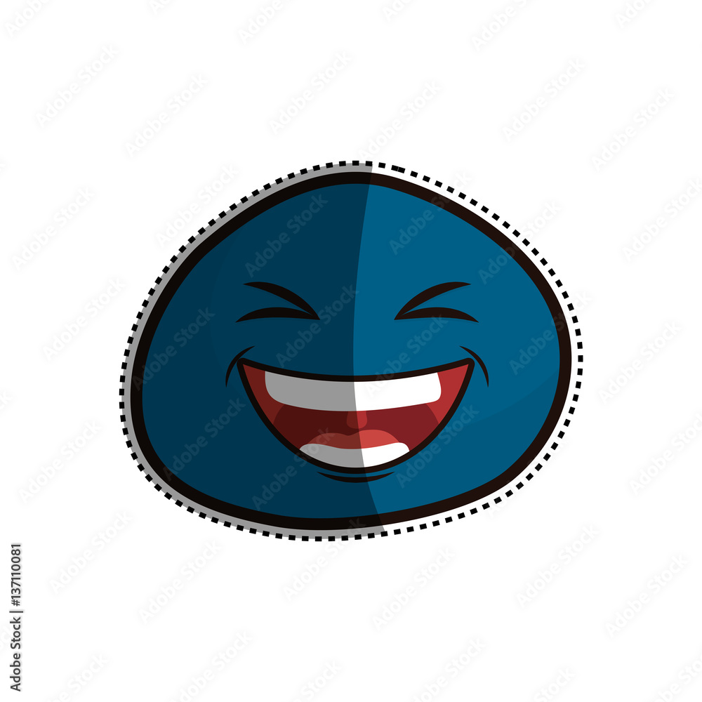 Funny emoticon cartoon icon vector illustration graphic design Funny emoticon cartoon icon vector illustration graphic design