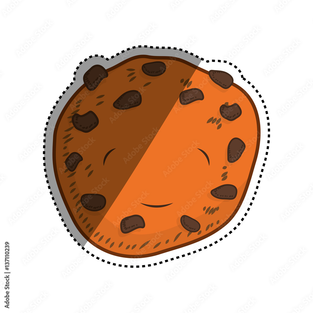 Delicious cookie dessert icon vector illustration graphic design Delicious cookie dessert icon vector illustration graphic design