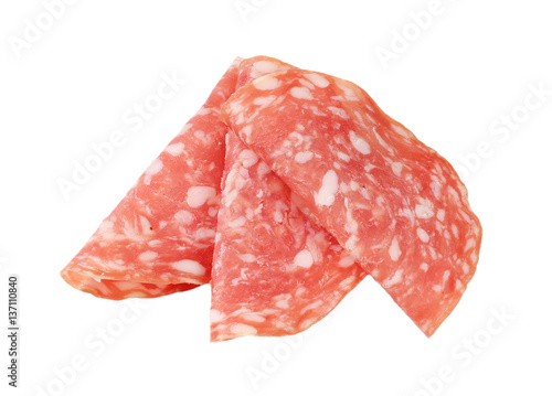slices of dry salami