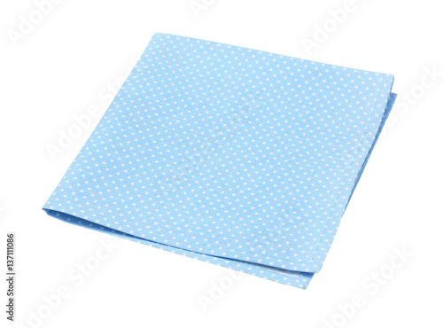 dotted turquoise place mat