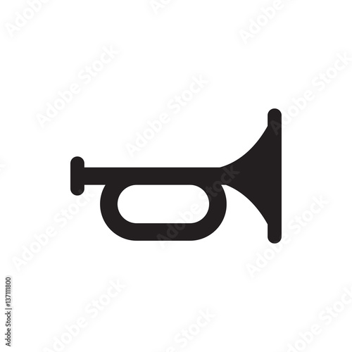 trumpet icon illustration