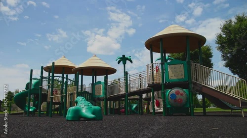 Wallpaper Mural Wide view of a children's playground and a bright sunny day. Torontodigital.ca
