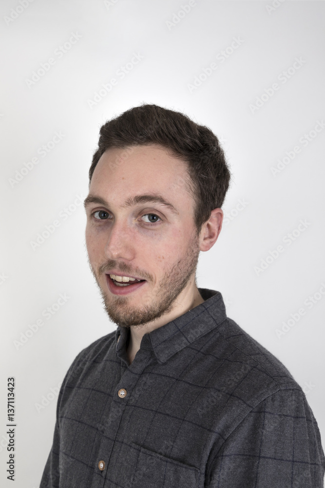 handsome young man with beard handsome young man with beard