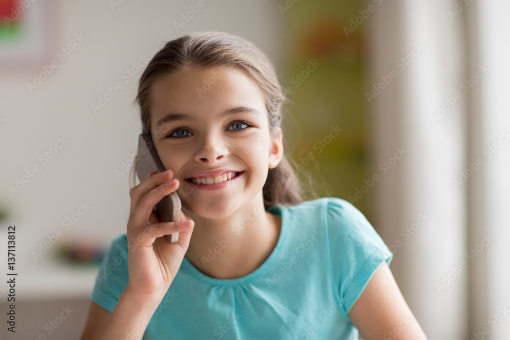 close up of girl calling on smartphone at home close up of girl calling on smartphone at home