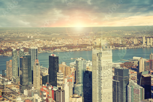 Wallpaper Mural New York city skyline in the morning, sunrise in background. Torontodigital.ca