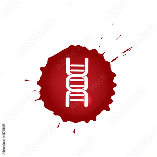 DNA blood icon