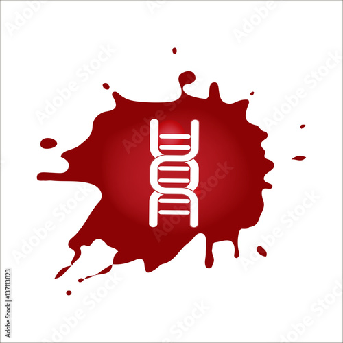 DNA blood icon