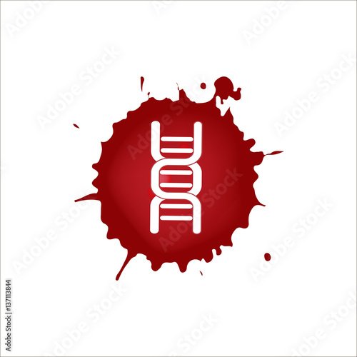 DNA blood icon