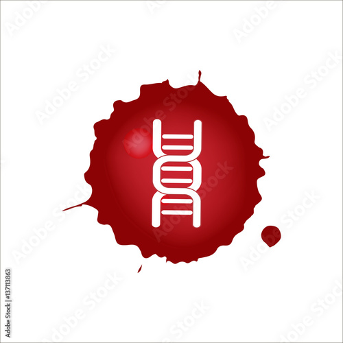 DNA blood icon