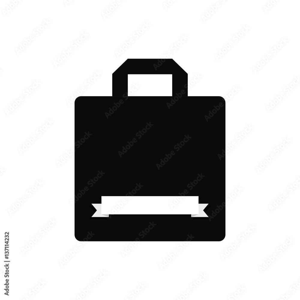 Shopping bag present icon vector illustration graphic design