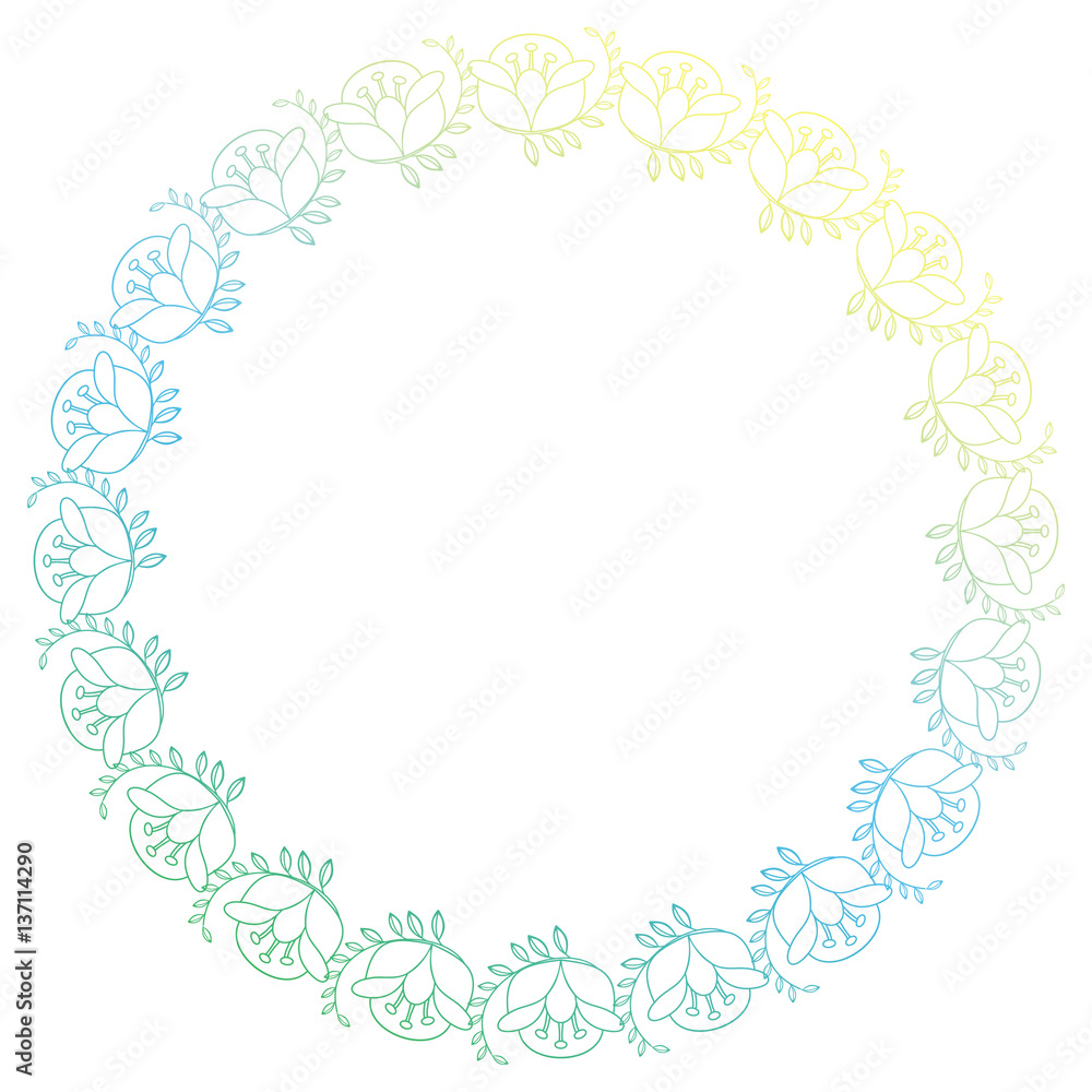 Beautiful round gradient frame. Raster clip art. Beautiful round gradient frame. Raster clip art.