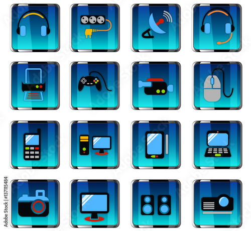 devices icon set