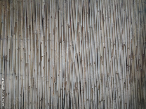 Small sundried bamboo wall