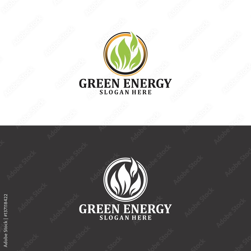 green energy logo in vector green energy logo in vector