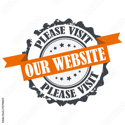 Please visit,website stamp logo sign seal