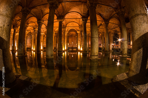 The Basilica Cistern in Instanbul