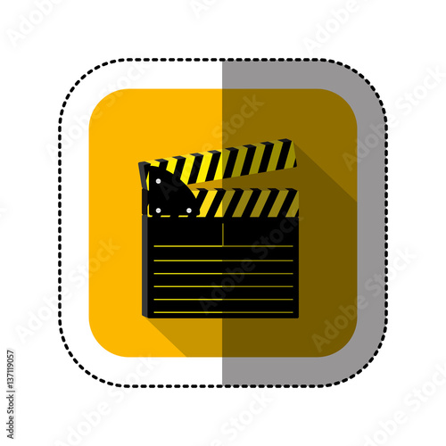 symbol short film icon image, vector illustration design