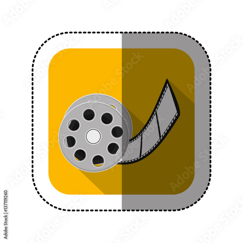 symbol short film icon image, vector illustration design