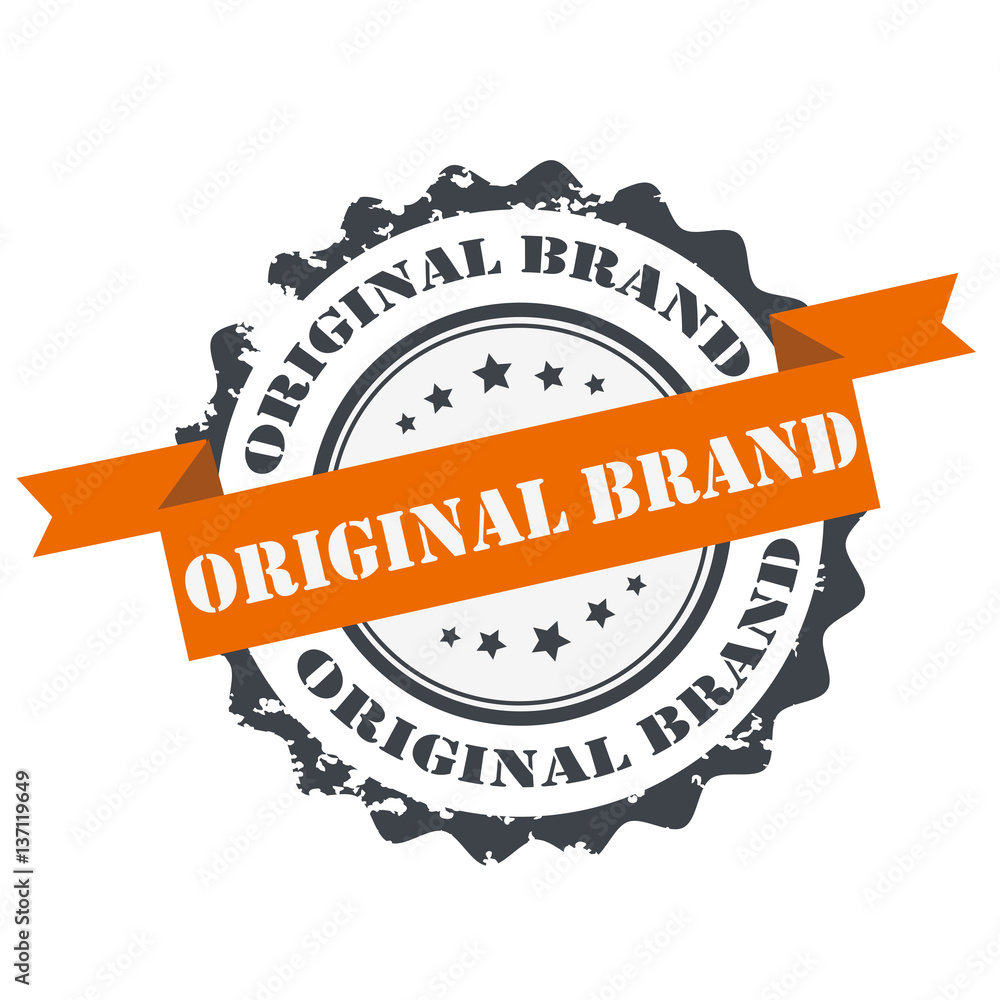 Fototapeta premium Original brand stamp sign symbol