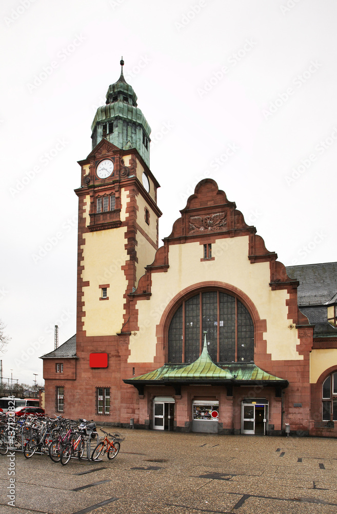 Railway station in Bad Homburg. Germany