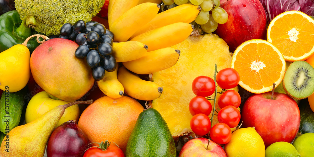 beautiful background of a set of vegetables and fruits beautiful background of a set of vegetables and fruits