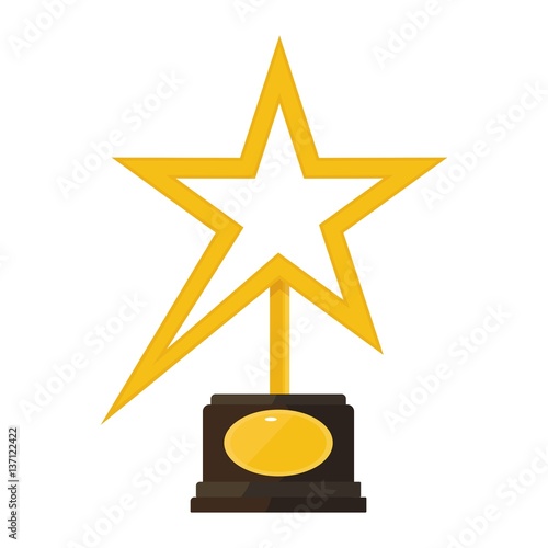 gold star award statuette