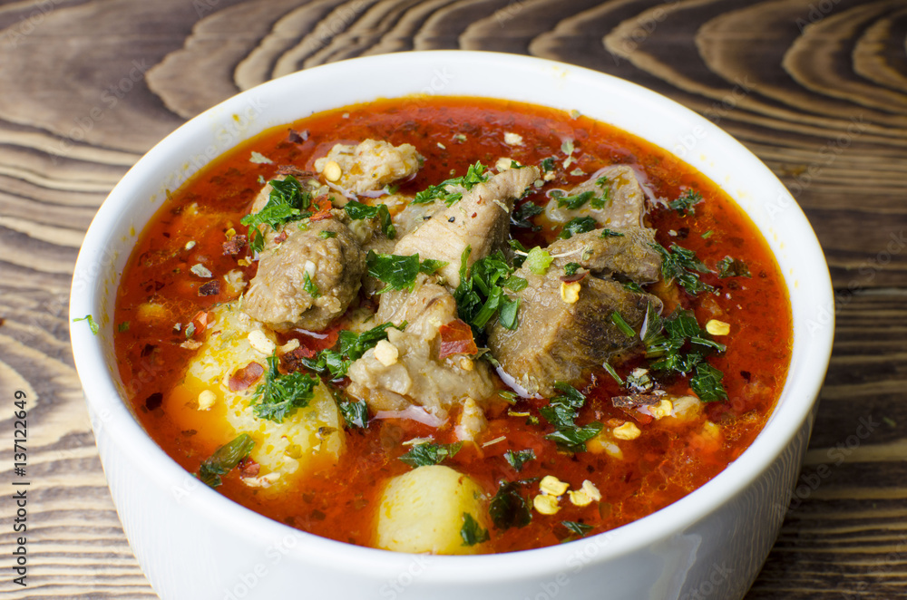 Bowl of hungarian goulash Bowl of hungarian goulash