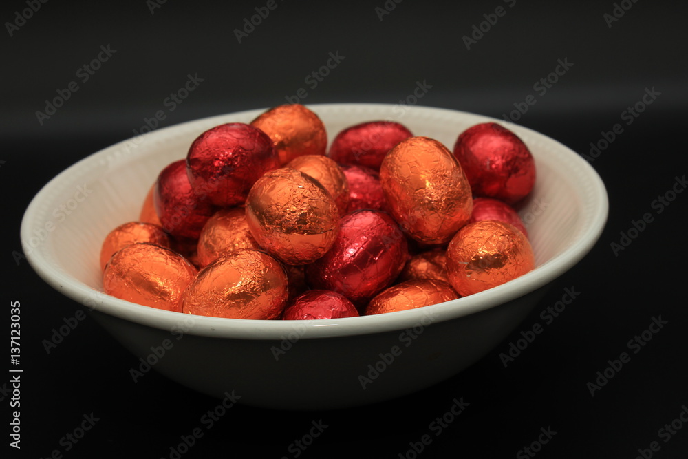Easter eggs in a bowl Easter eggs in a bowl