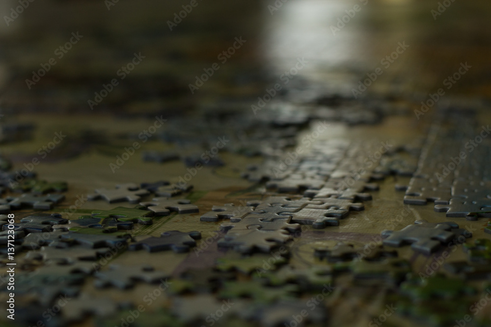 Naklejka premium Jigsaw Puzzle