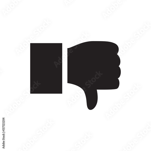 dislike icon illustration