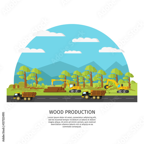 Industrial Wood Manufacturing Template