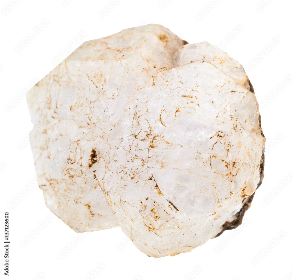 specimen of Analcime (analcite, zeolite) crystals