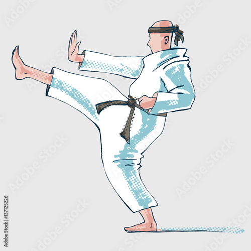 Karate athlete