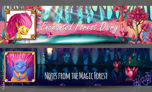Troll Characters Avatars Horizontal Banners