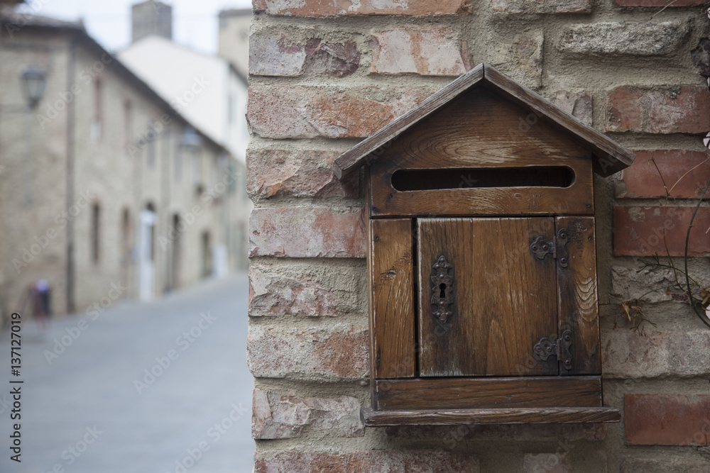 Wooden mailbox Wooden mailbox
