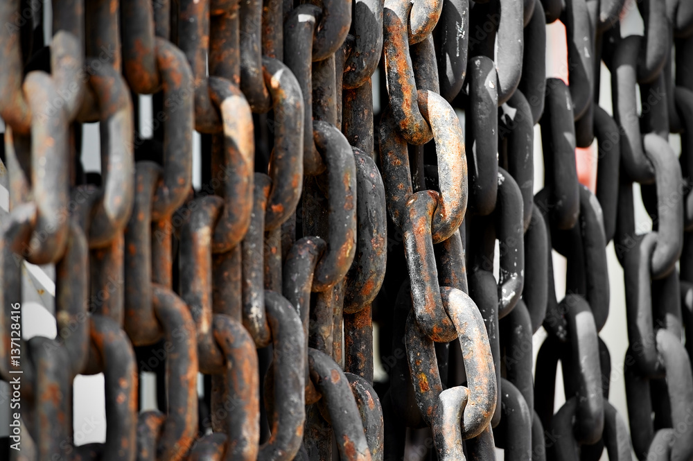 Industrial rusty chain Industrial rusty chain