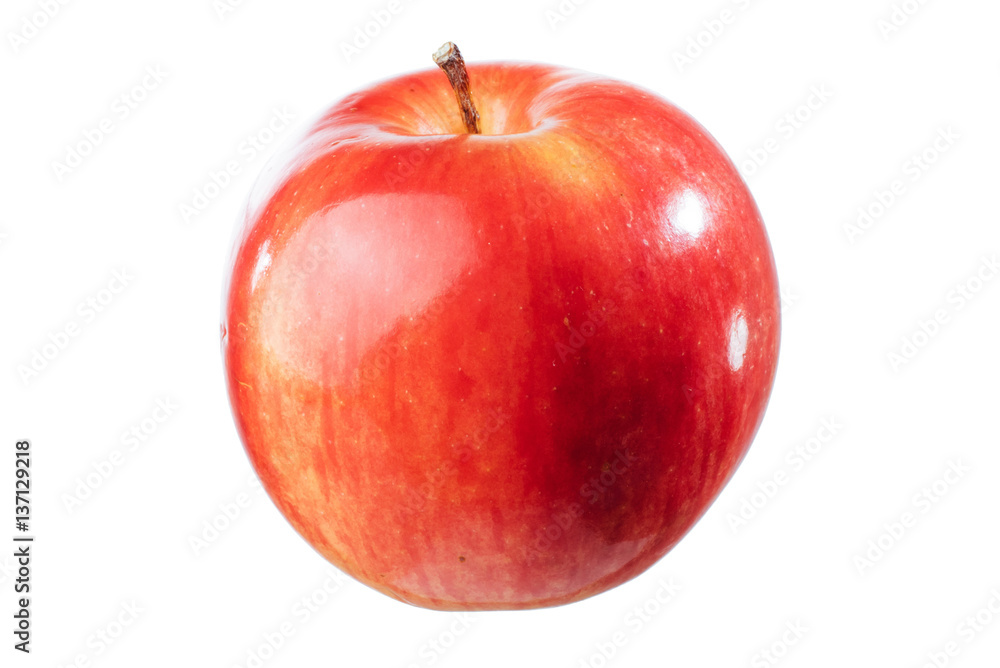 Beautiful red apple on a white background. Beautiful red apple on a white background.